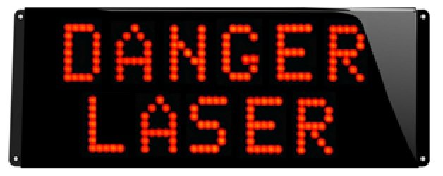 panneau de signalisation danger laser