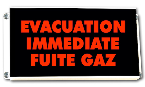 evacuation fuite de gaz